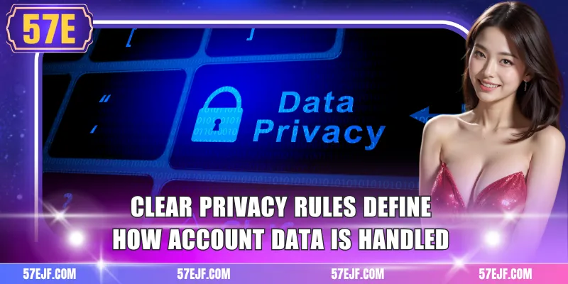Privacy 1 Clear privacy rules define how account data is handled