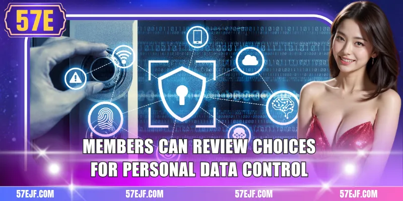 Privacy 3 Members can review choices for personal data control